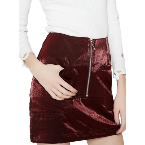 Dolls Kill Dresses & Skirts - Honey Punch 'Black Noise' mini in Wine